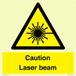 Caution Laser beam